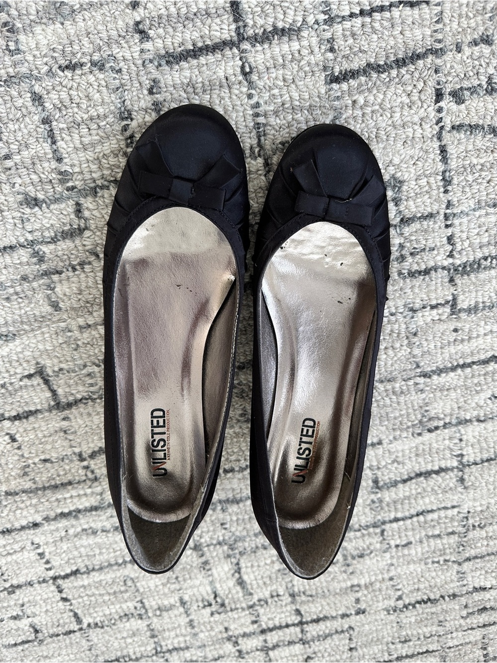 Unlisted Black Satin Bow Little Heel